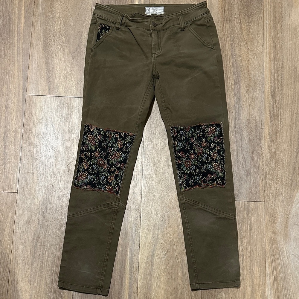 Free People Patch Jeans